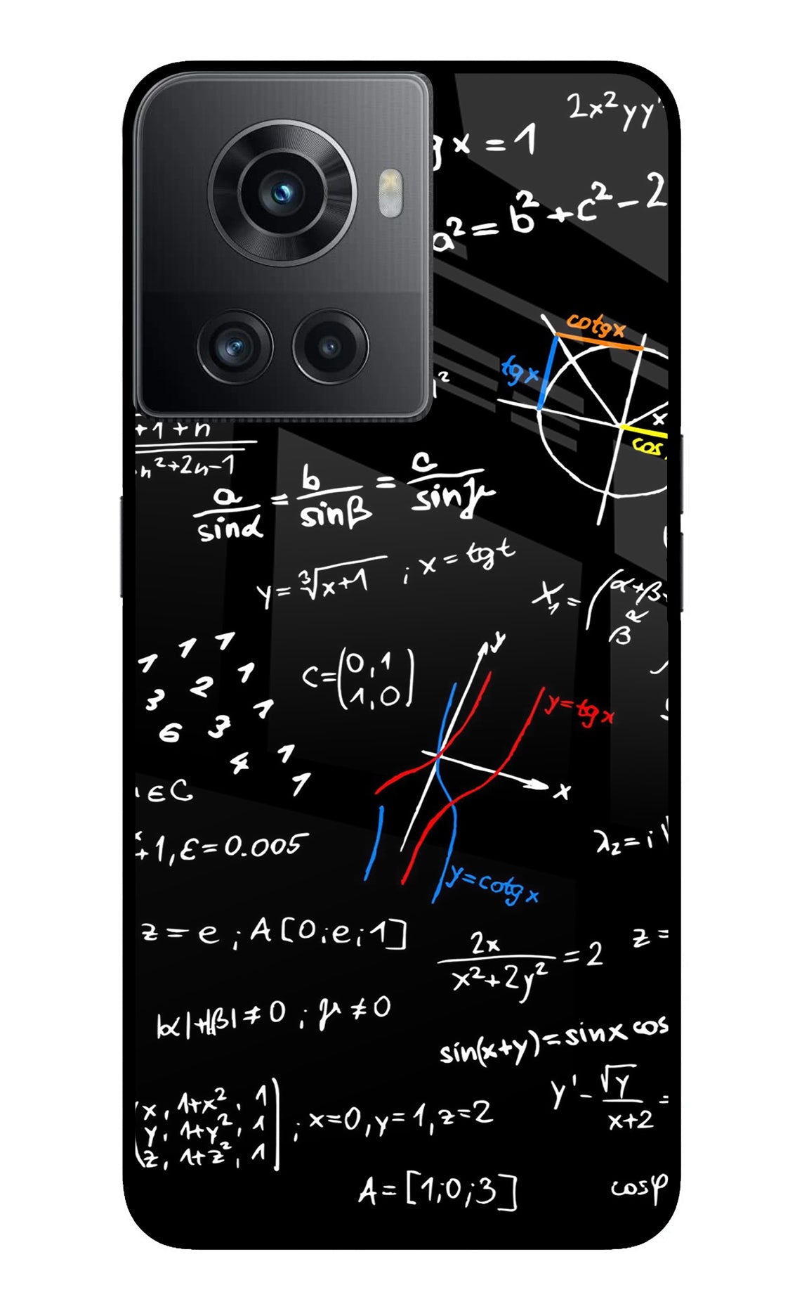 Mathematics Formula OnePlus 10R 5G Glass Case