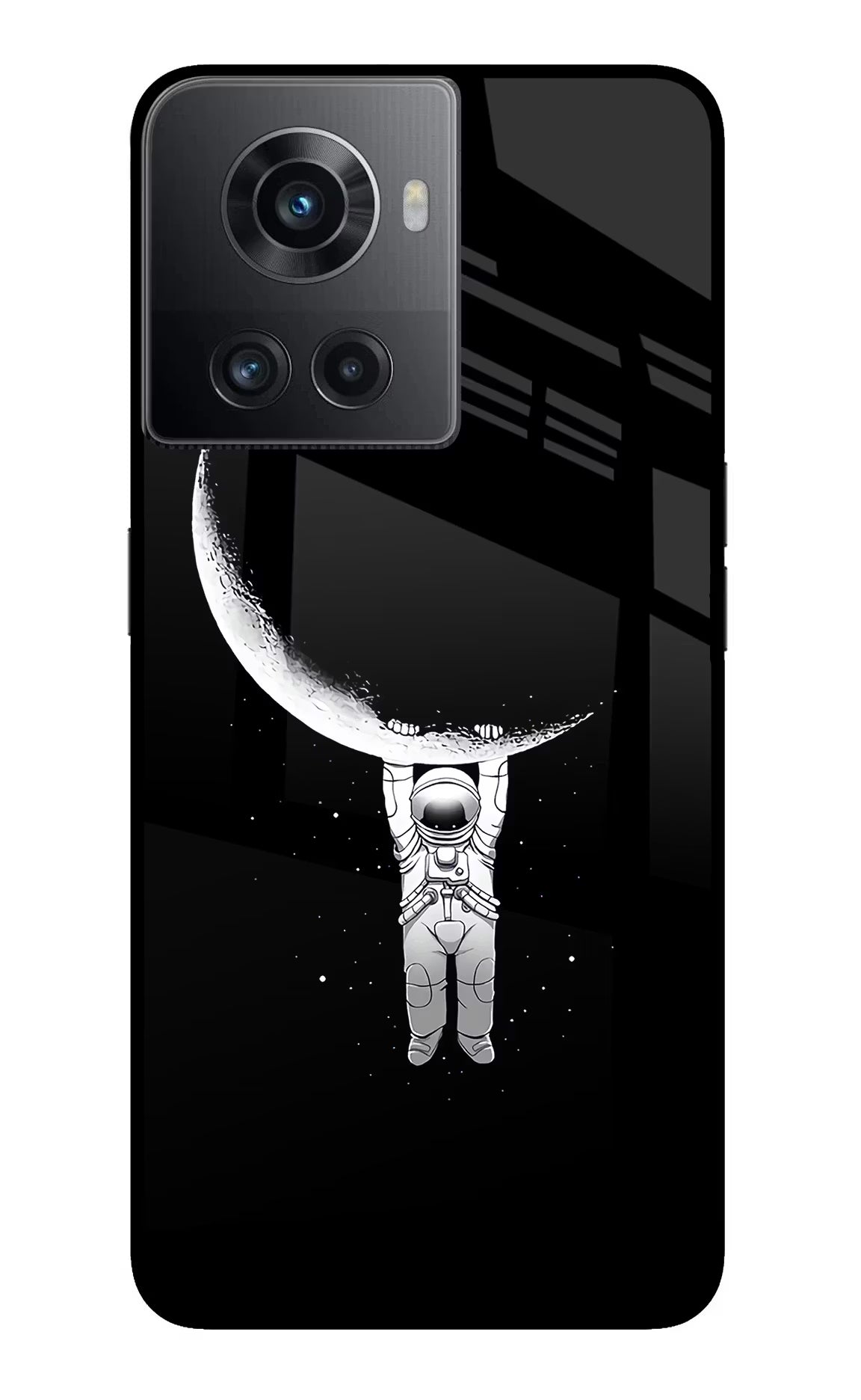 Moon Space OnePlus 10R 5G Glass Case Back Cover by Casekaro