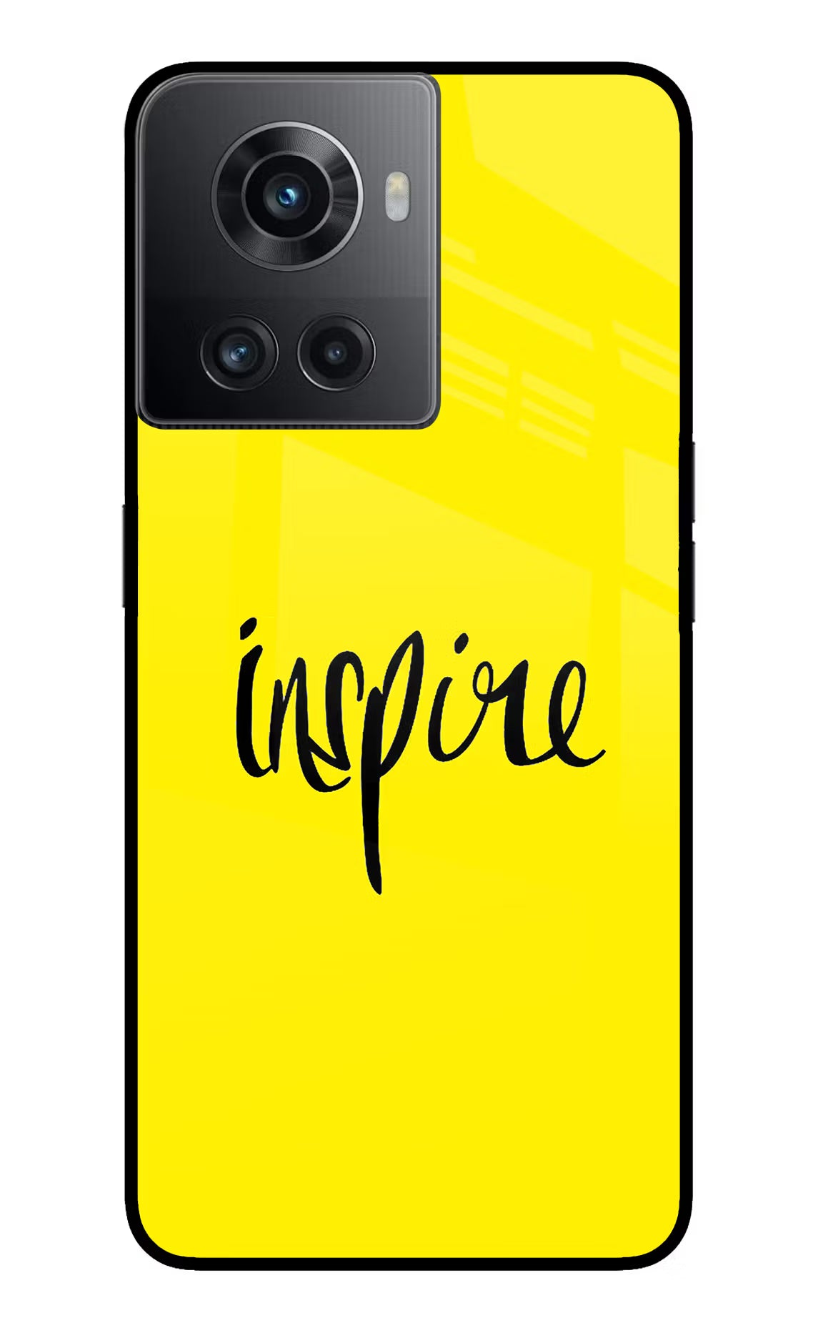 Inspire OnePlus 10R 5G Glass Case Back Cover by Casekaro