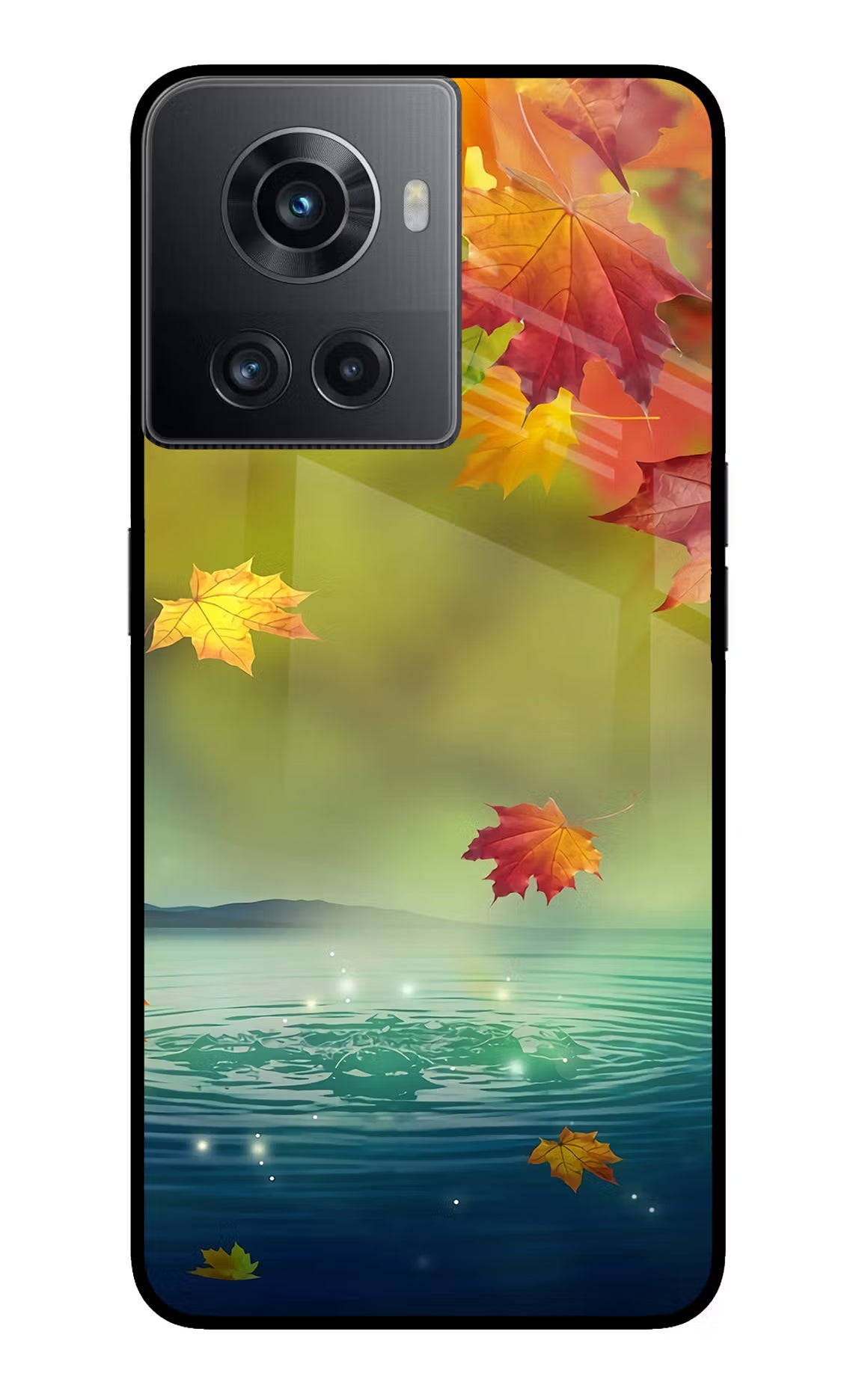 Flowers OnePlus 10R 5G Glass Case Back Cover by Casekaro