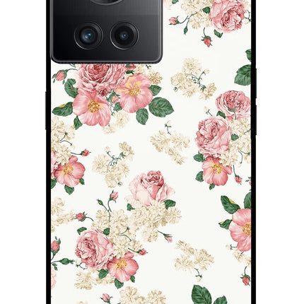 Flowers OnePlus 10R 5G Glass Case