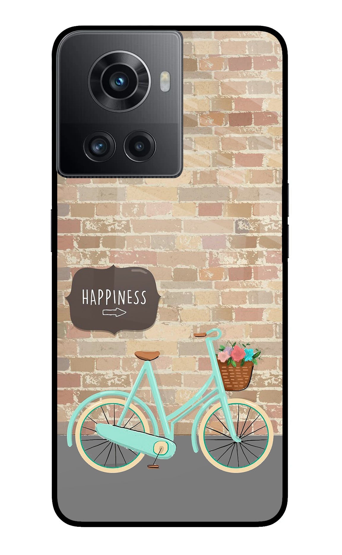 Happiness Artwork OnePlus 10R 5G Glass Case