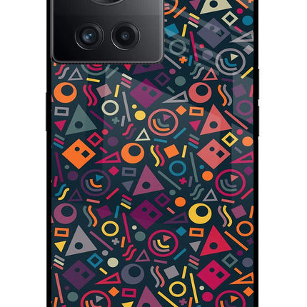 Geometric Abstract OnePlus 10R 5G Glass Case
