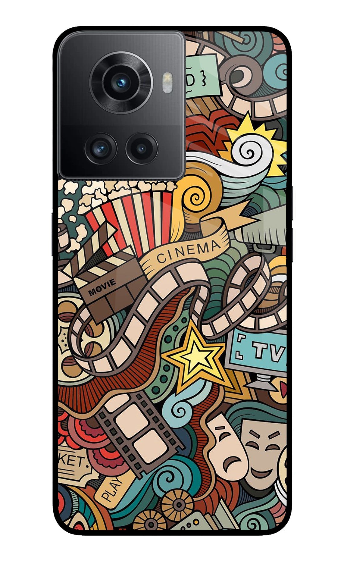 Cinema Abstract OnePlus 10R 5G Back Cover