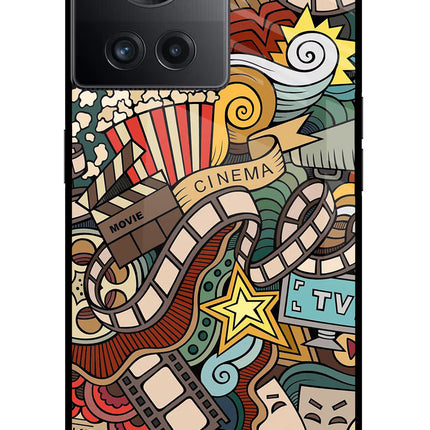 Cinema Abstract OnePlus 10R 5G Glass Case