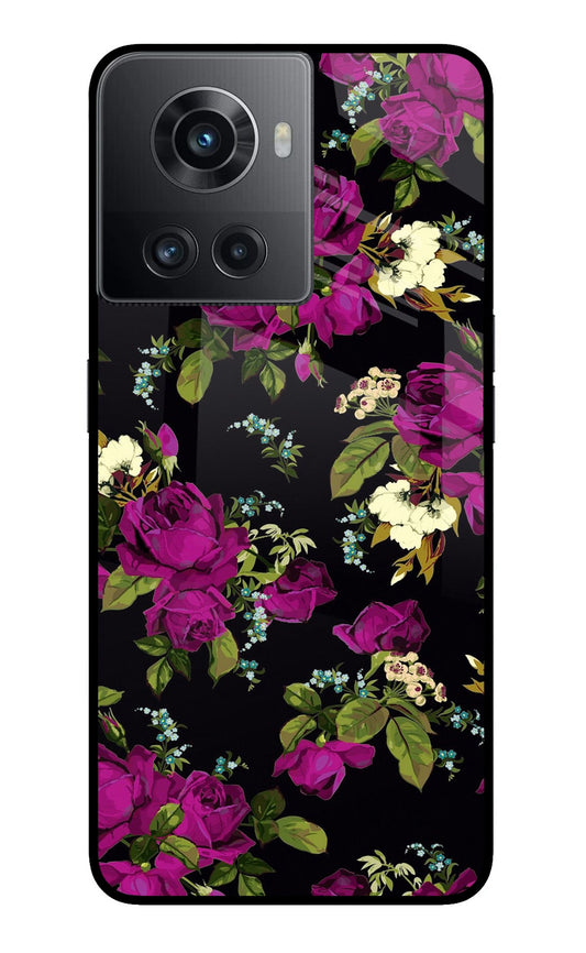 Flowers OnePlus 10R 5G Glass Case