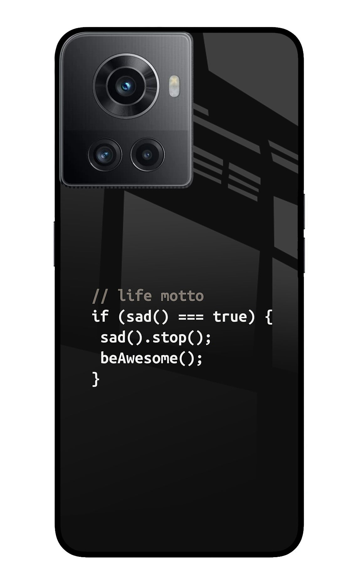 Life Motto Code OnePlus 10R 5G Glass Case