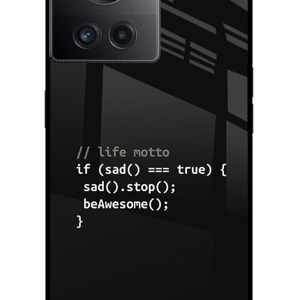 Life Motto Code OnePlus 10R 5G Glass Case