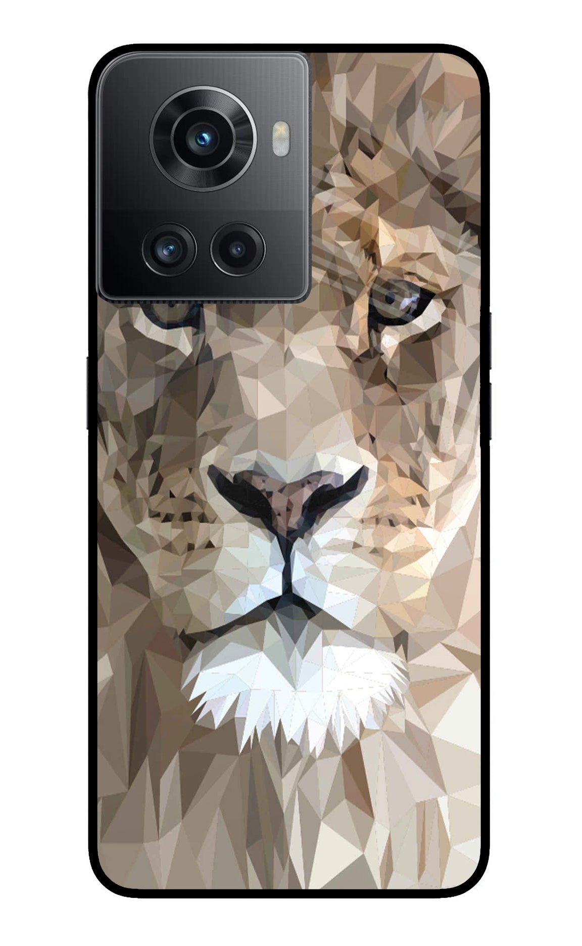 Lion Art OnePlus 10R 5G Glass Case