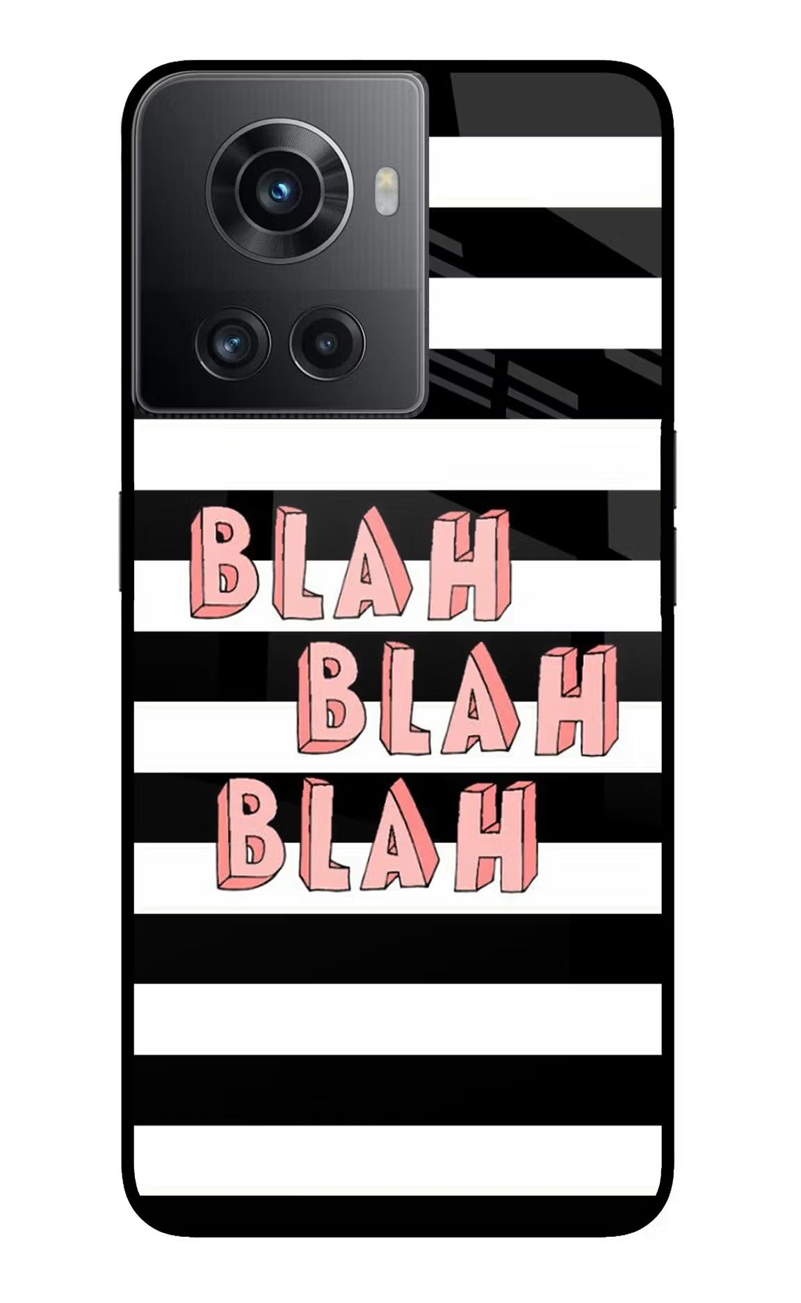Blah Blah Blah OnePlus 10R 5G Glass Case