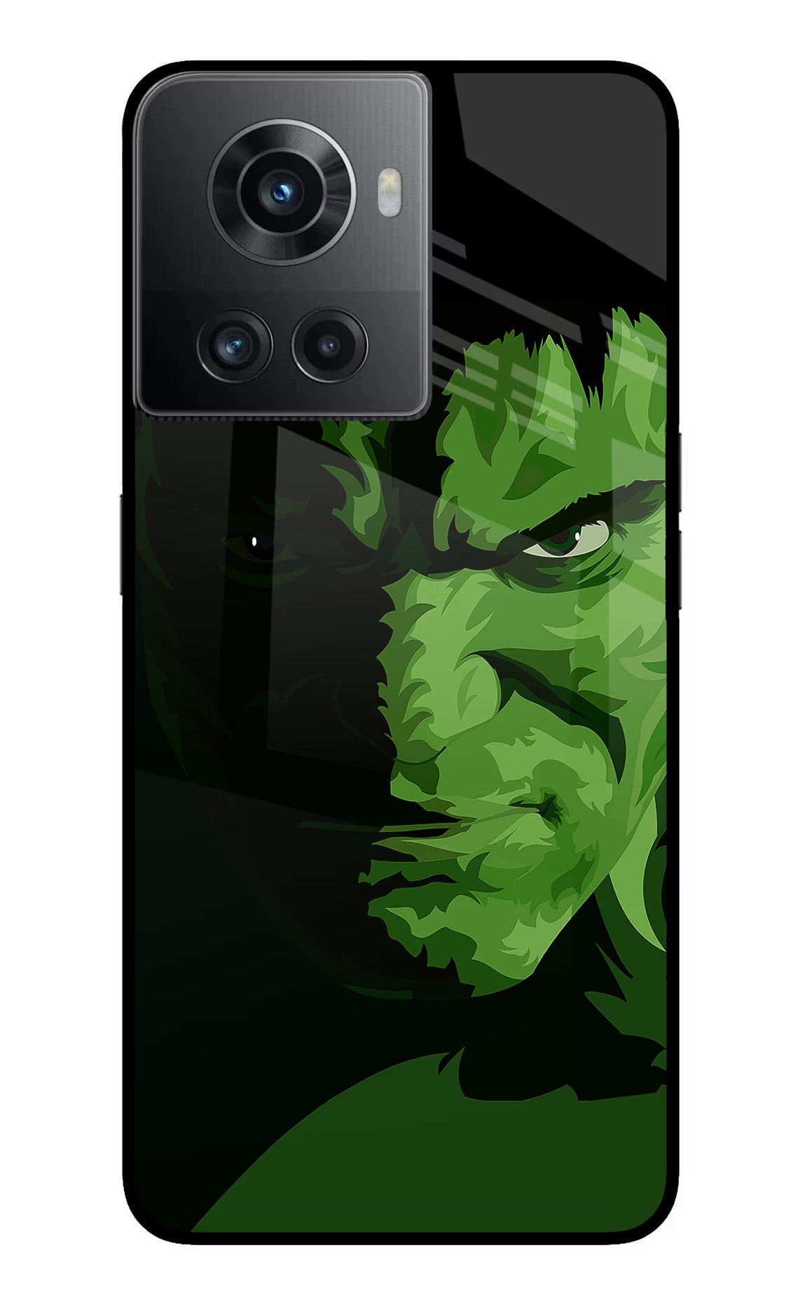HULK OnePlus 10R 5G Glass Case Back Cover by Casekaro