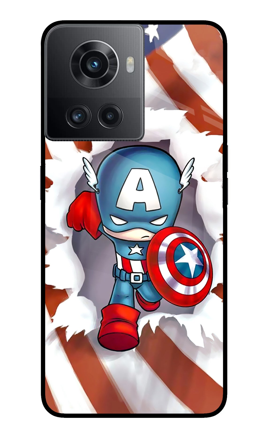 Captain America OnePlus 10R 5G Glass Case