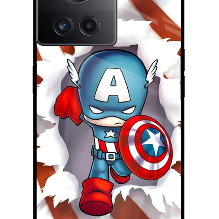 Captain America OnePlus 10R 5G Glass Case