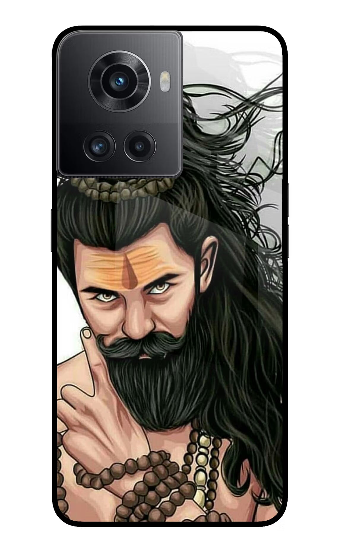Mahadev OnePlus 10R 5G Glass Case Back Cover by Casekaro