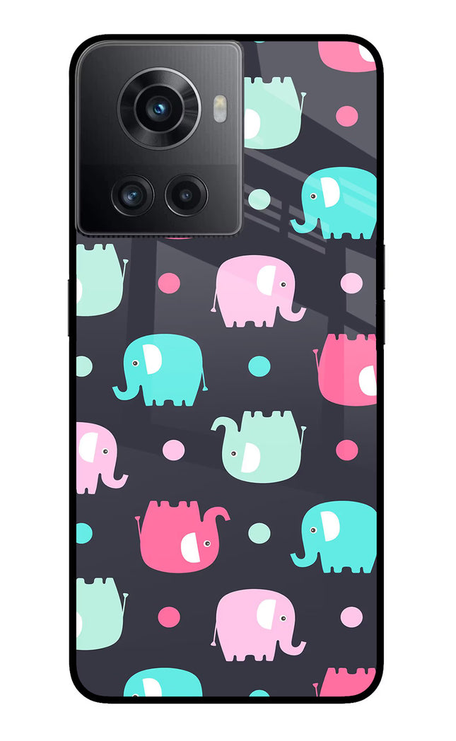 Elephants OnePlus 10R 5G Glass Case