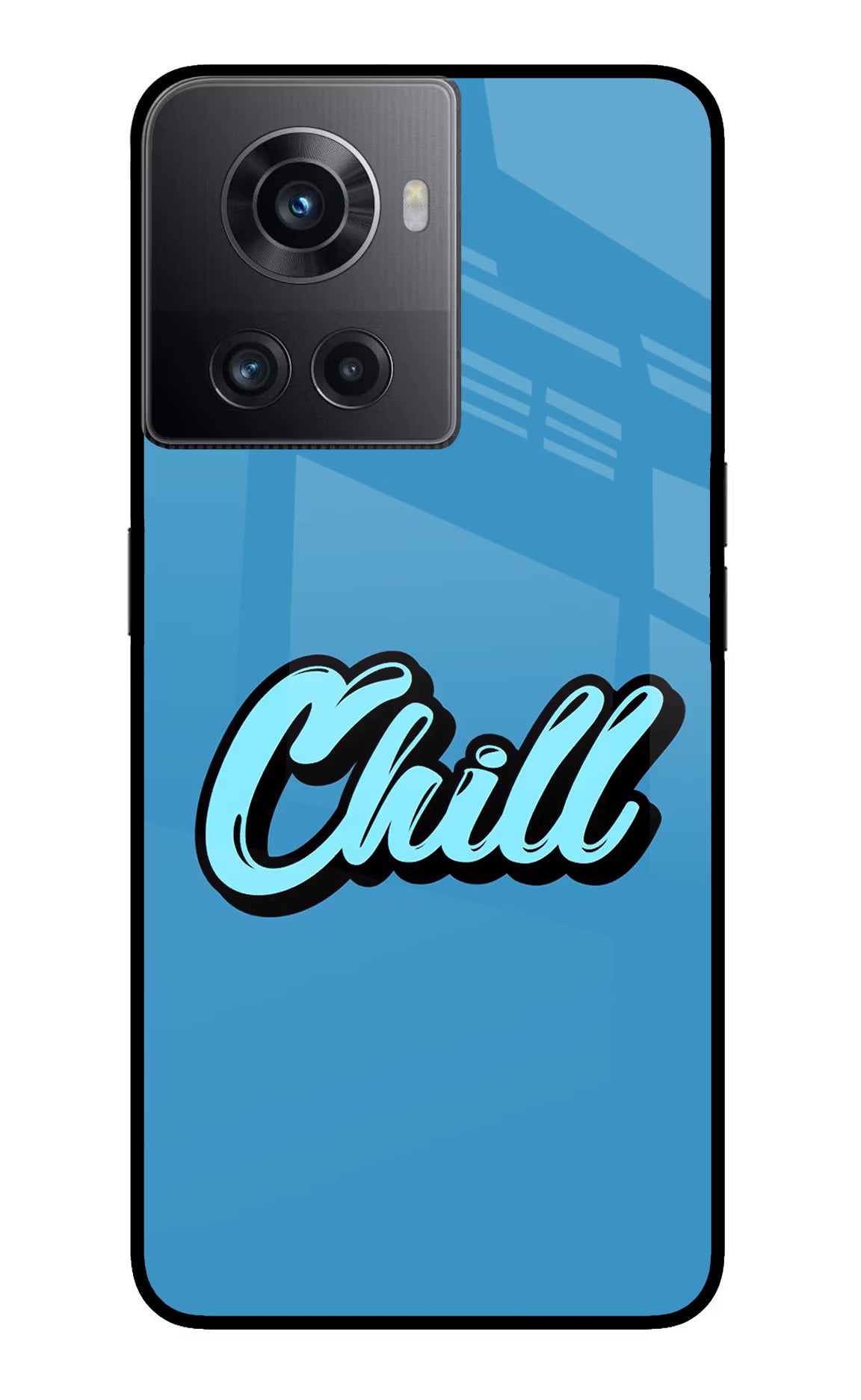 Chill OnePlus 10R 5G Glass Case Back Cover by Casekaro