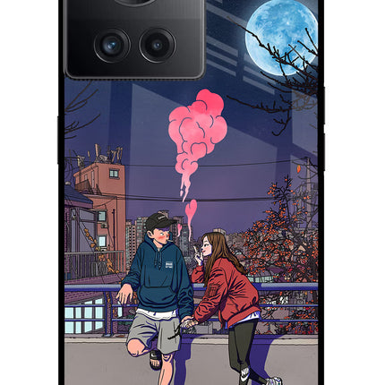 Chilling Couple OnePlus 10R 5G Glass Case