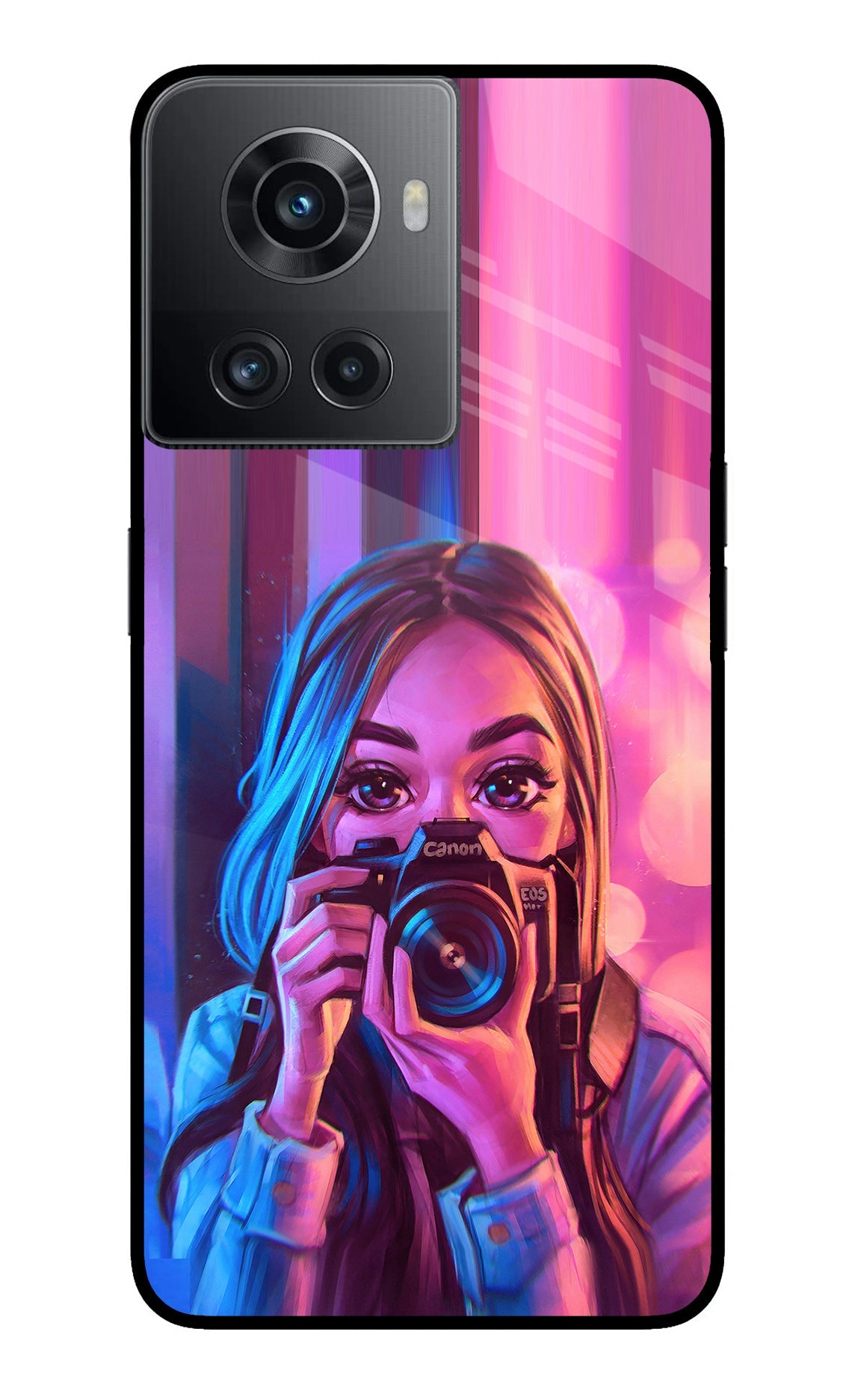 Girl Photographer OnePlus 10R 5G Back Cover