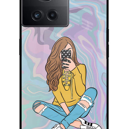 Selfie Girl OnePlus 10R 5G Glass Case