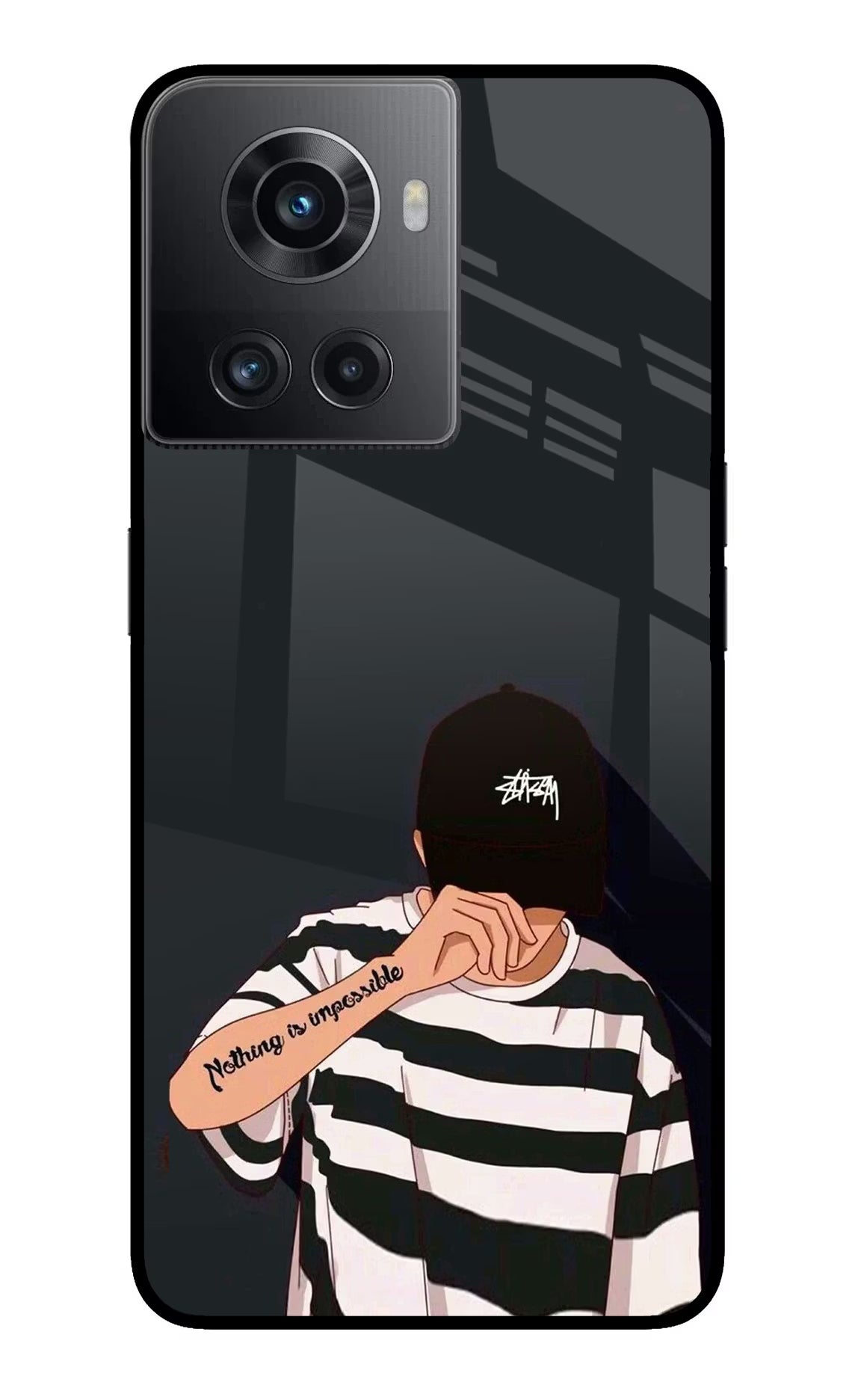 Aesthetic Boy OnePlus 10R 5G Glass Case