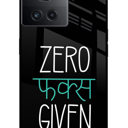 Zero Fucks Given OnePlus 10R 5G Glass Case