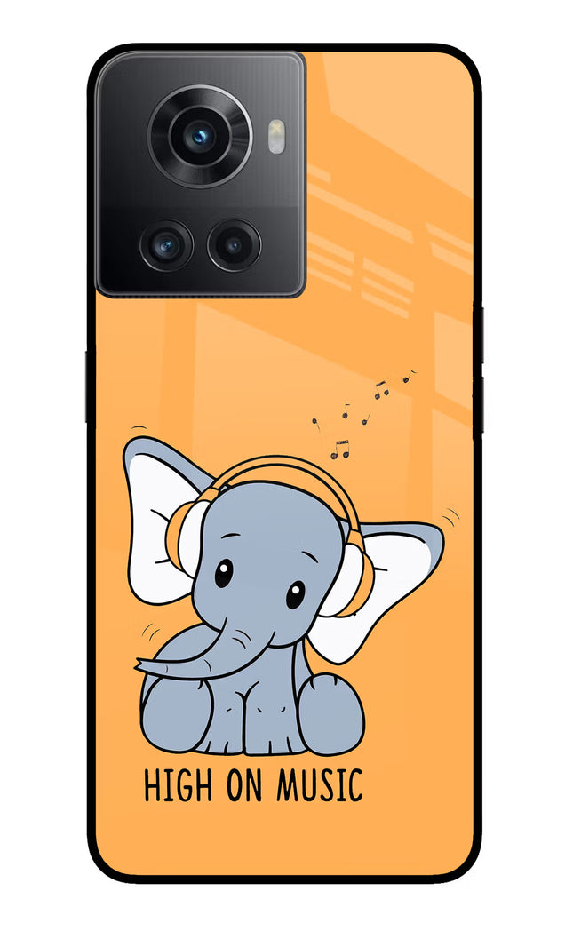 High On Music OnePlus 10R 5G Glass Case