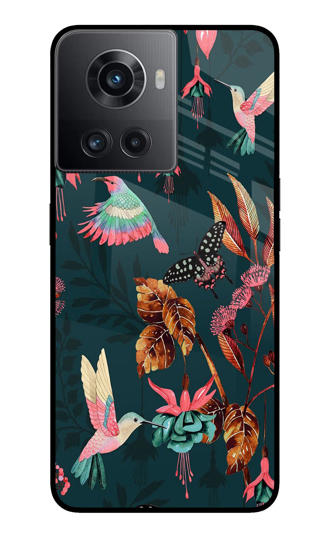 Birds OnePlus 10R 5G Glass Case Back Cover by Casekaro