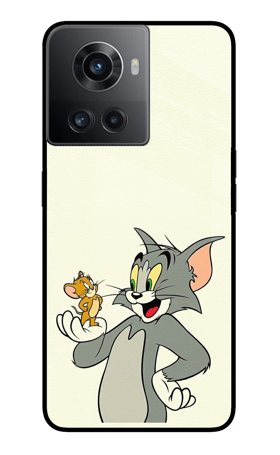 Tom & Jerry OnePlus 10R 5G Glass Case Back Cover by Casekaro