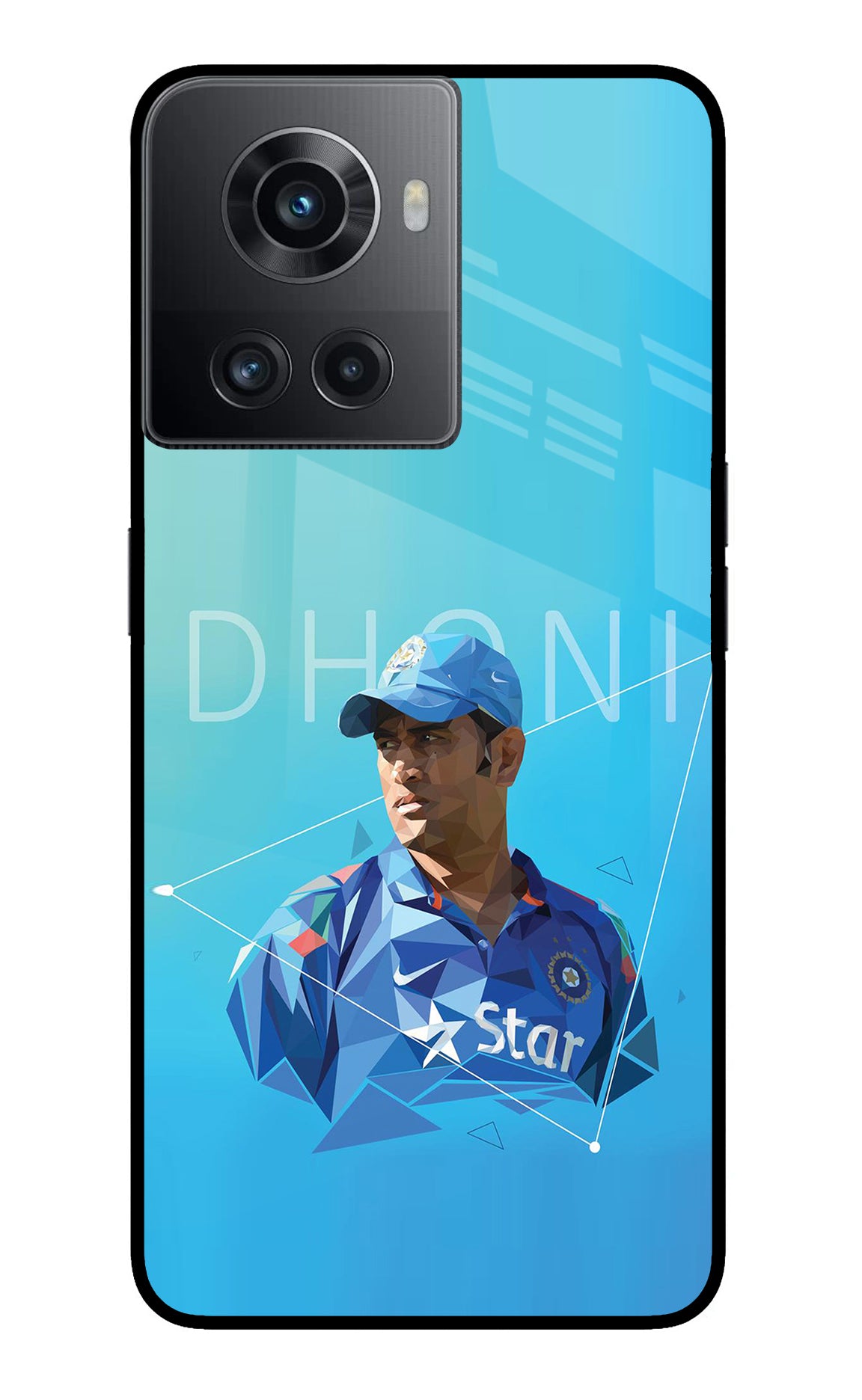 Dhoni Artwork OnePlus 10R 5G Back Cover