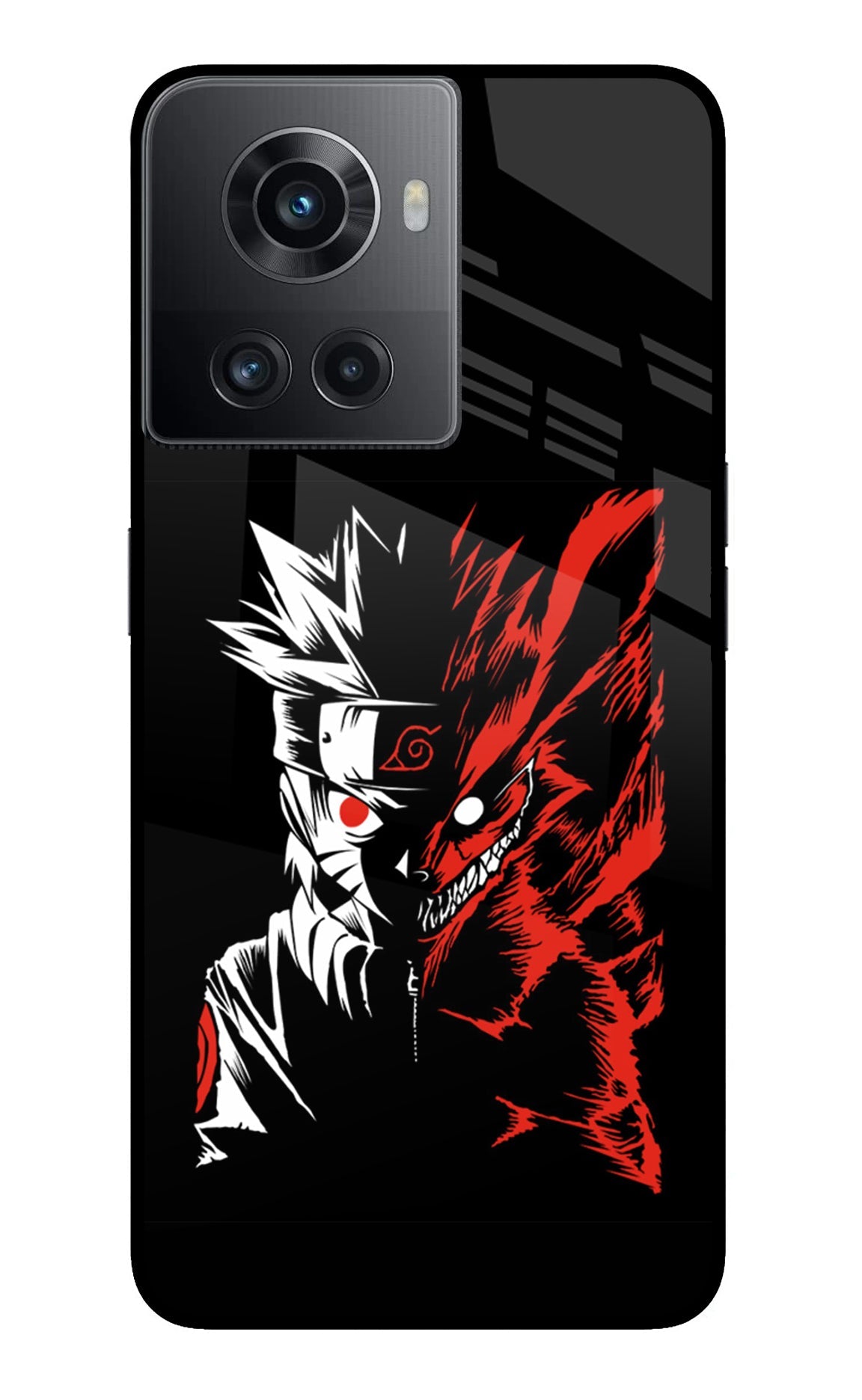 Naruto Two Face OnePlus 10R 5G Glass Case