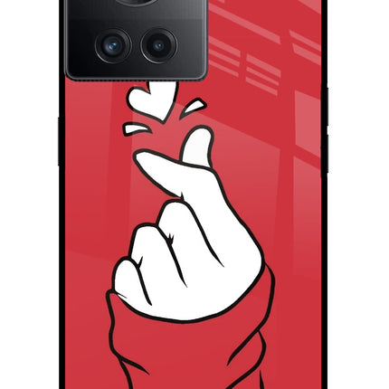 Korean Love Sign OnePlus 10R 5G Glass Case