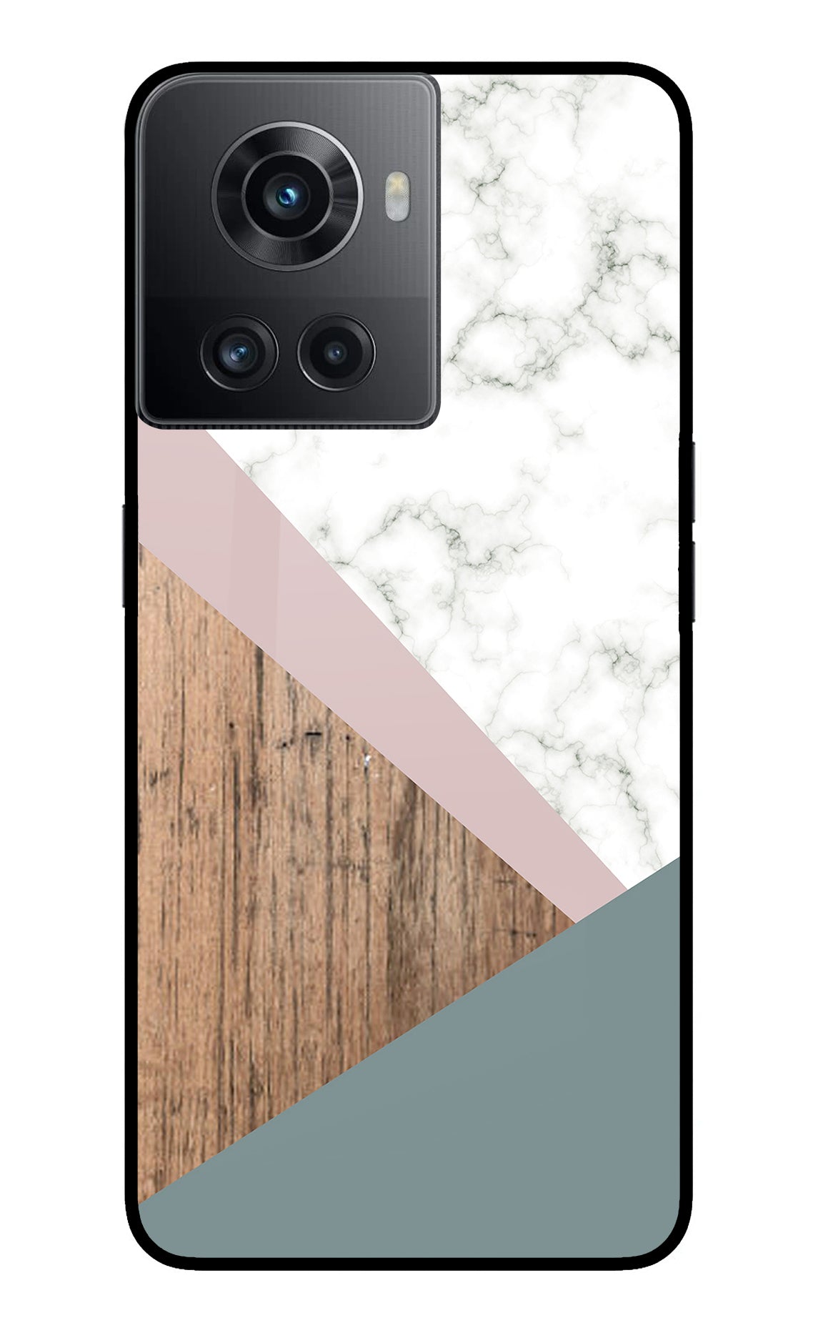 Marble wood Abstract OnePlus 10R 5G Back Cover