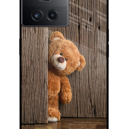 Teddy Wooden OnePlus 10R 5G Glass Case
