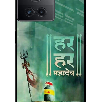 Har Har Mahadev Shivling OnePlus 10R 5G Glass Case