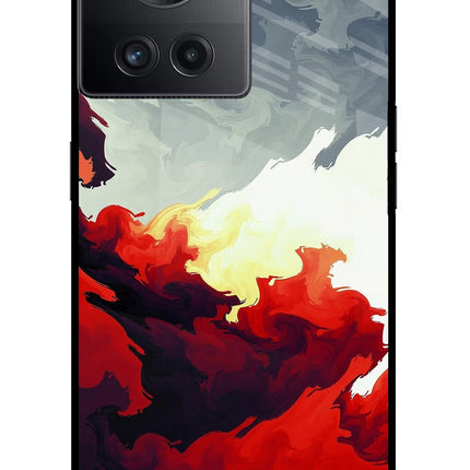 Fire Cloud OnePlus 10R 5G Glass Case