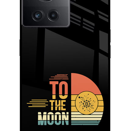 To the Moon OnePlus 10R 5G Glass Case Back Cover by Casekaro