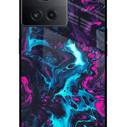 Abstract OnePlus 10R 5G Glass Case Back Cover by Casekaro