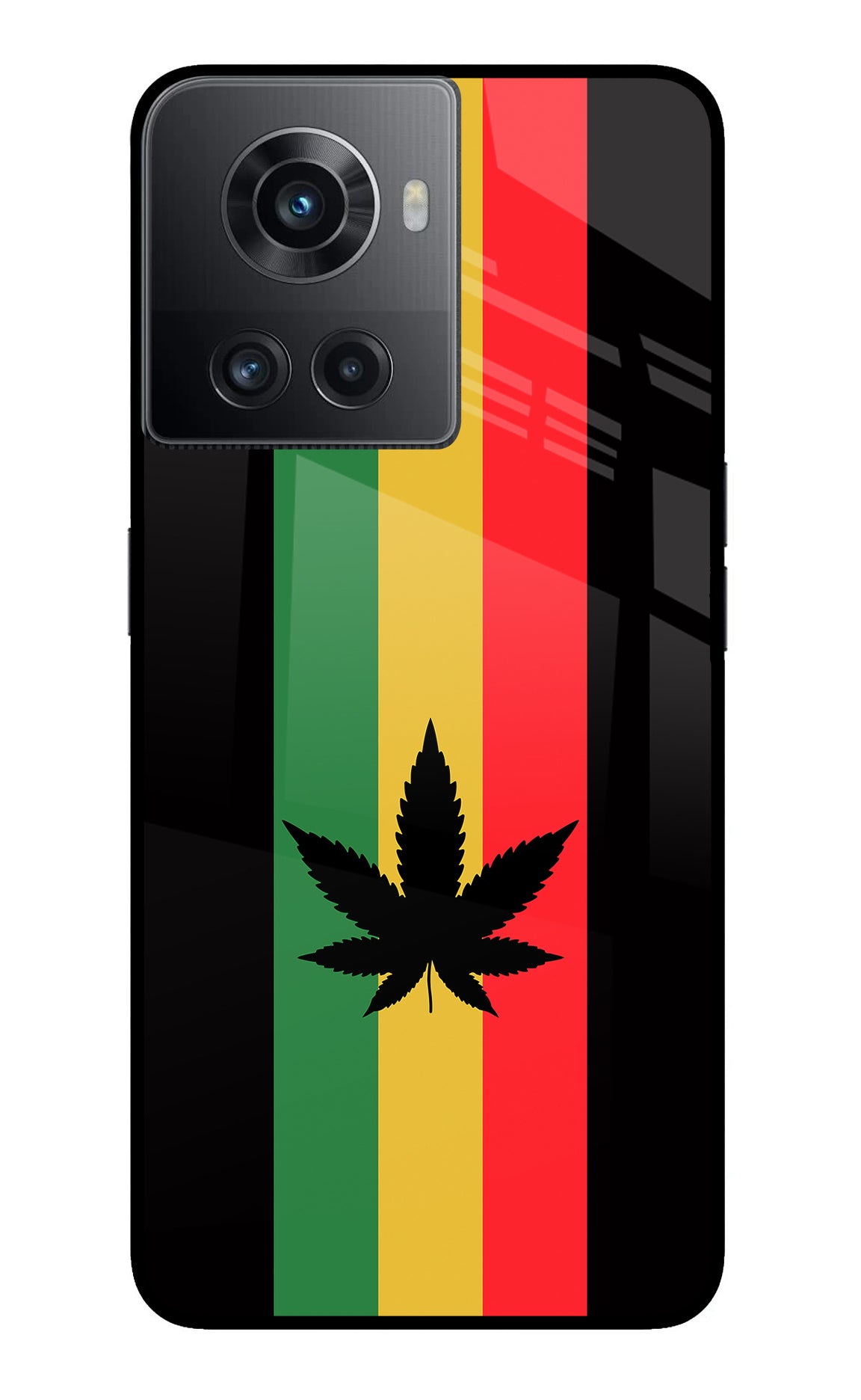 Weed Flag OnePlus 10R 5G Glass Case