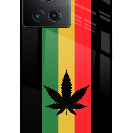 Weed Flag OnePlus 10R 5G Glass Case Back Cover by Casekaro