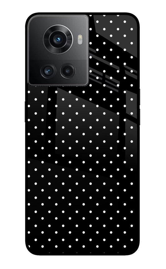 White Dots OnePlus 10R 5G Glass Case