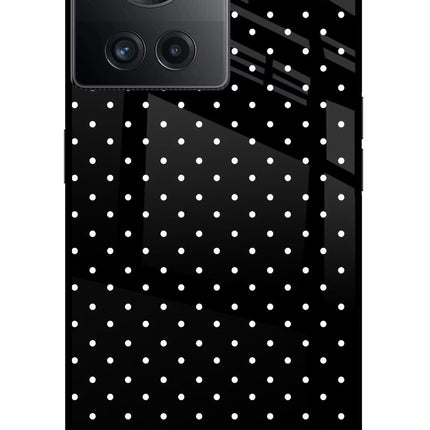 White Dots OnePlus 10R 5G Glass Case Back Cover by Casekaro