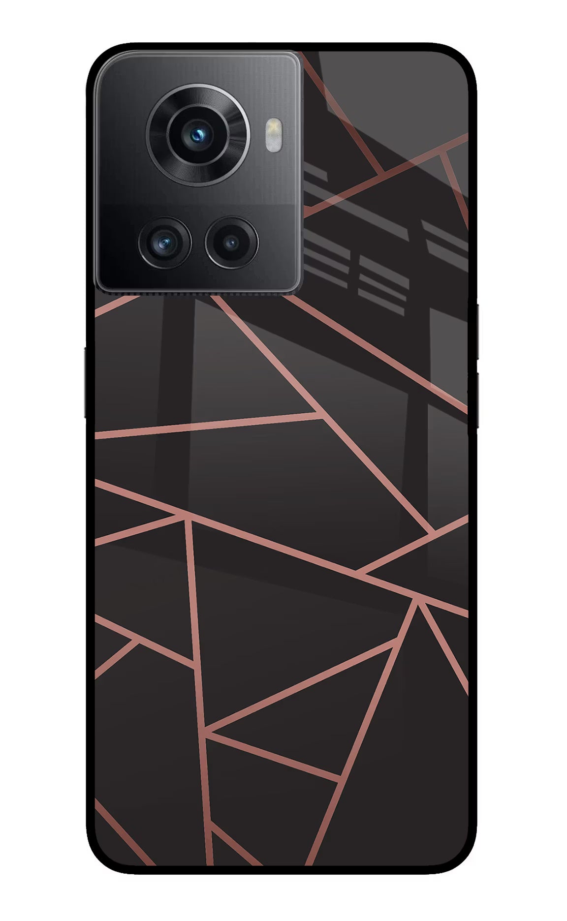 Geometric Pattern OnePlus 10R 5G Glass Case
