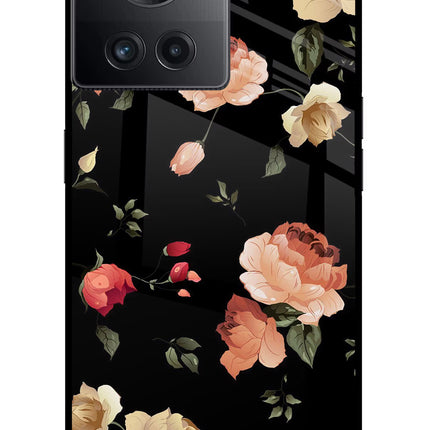 Flowers OnePlus 10R 5G Glass Case Back Cover by Casekaro