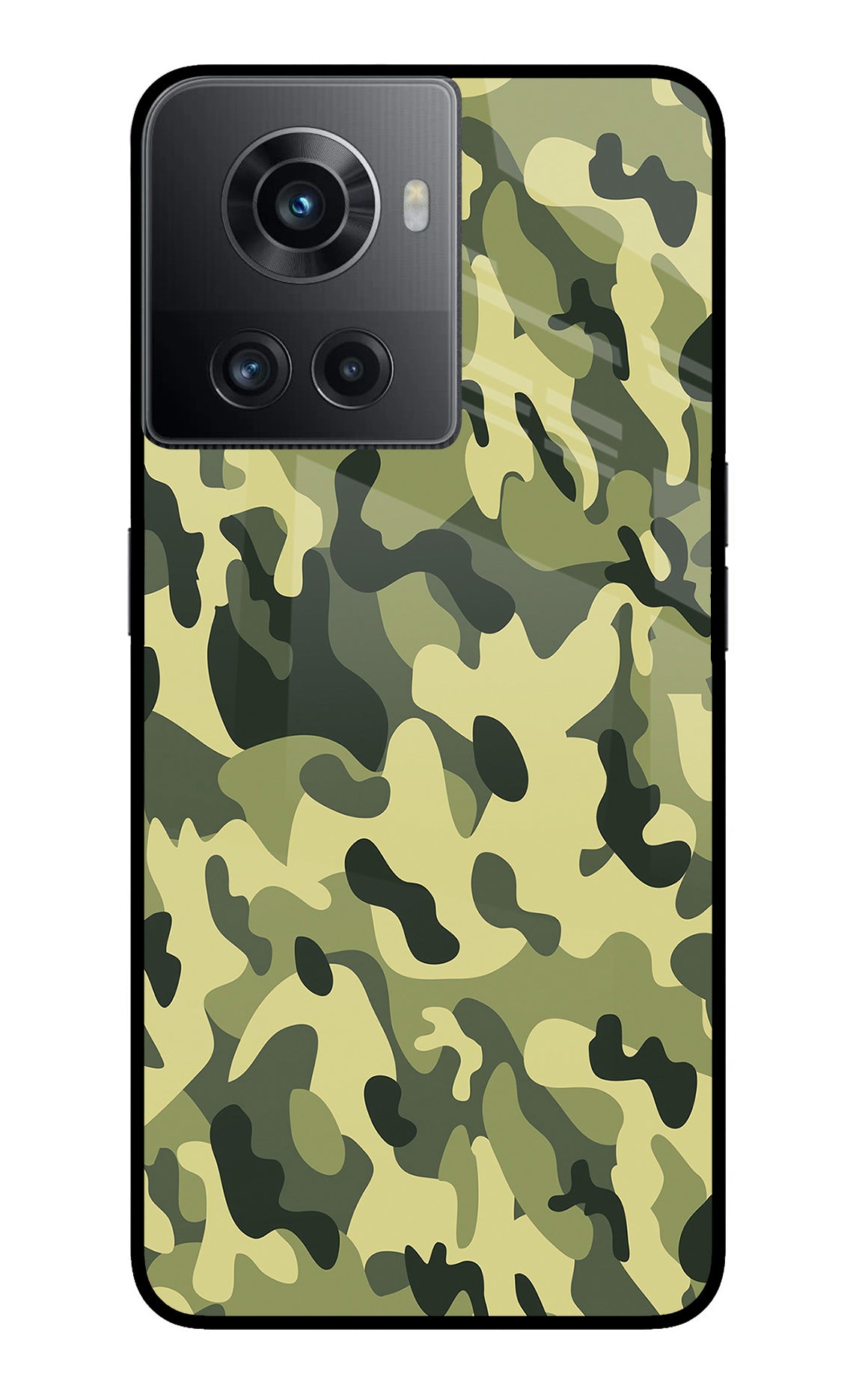 Camouflage OnePlus 10R 5G Glass Case