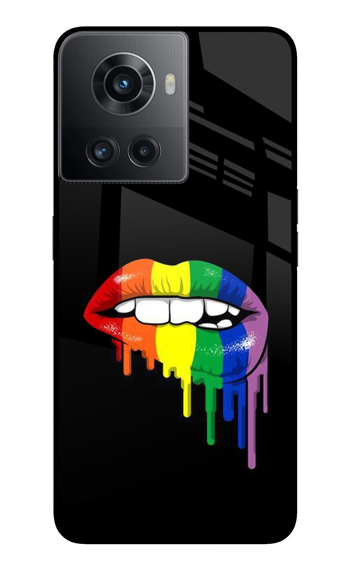 Lips Biting OnePlus 10R 5G Back Cover