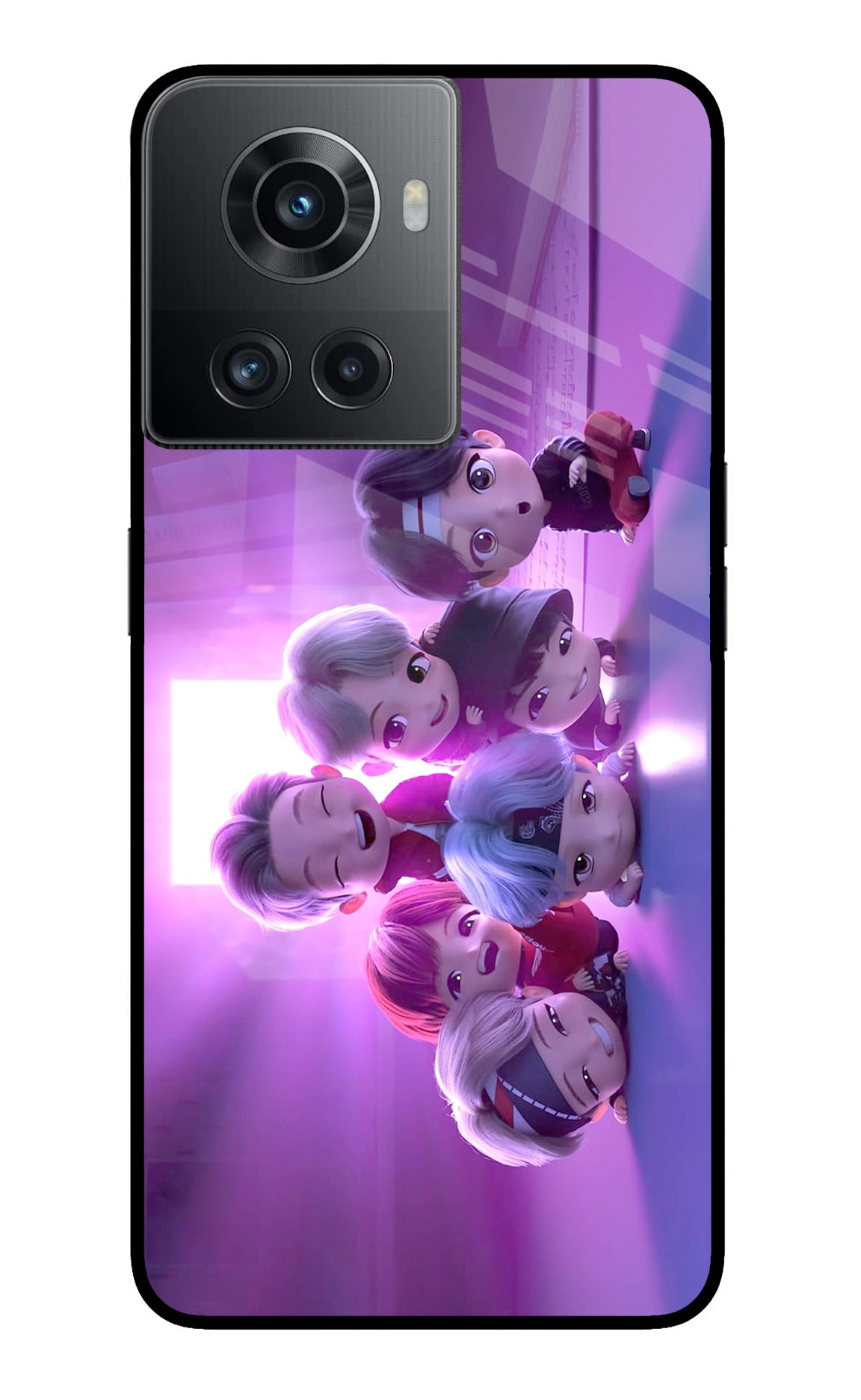 BTS Chibi OnePlus 10R 5G Glass Case