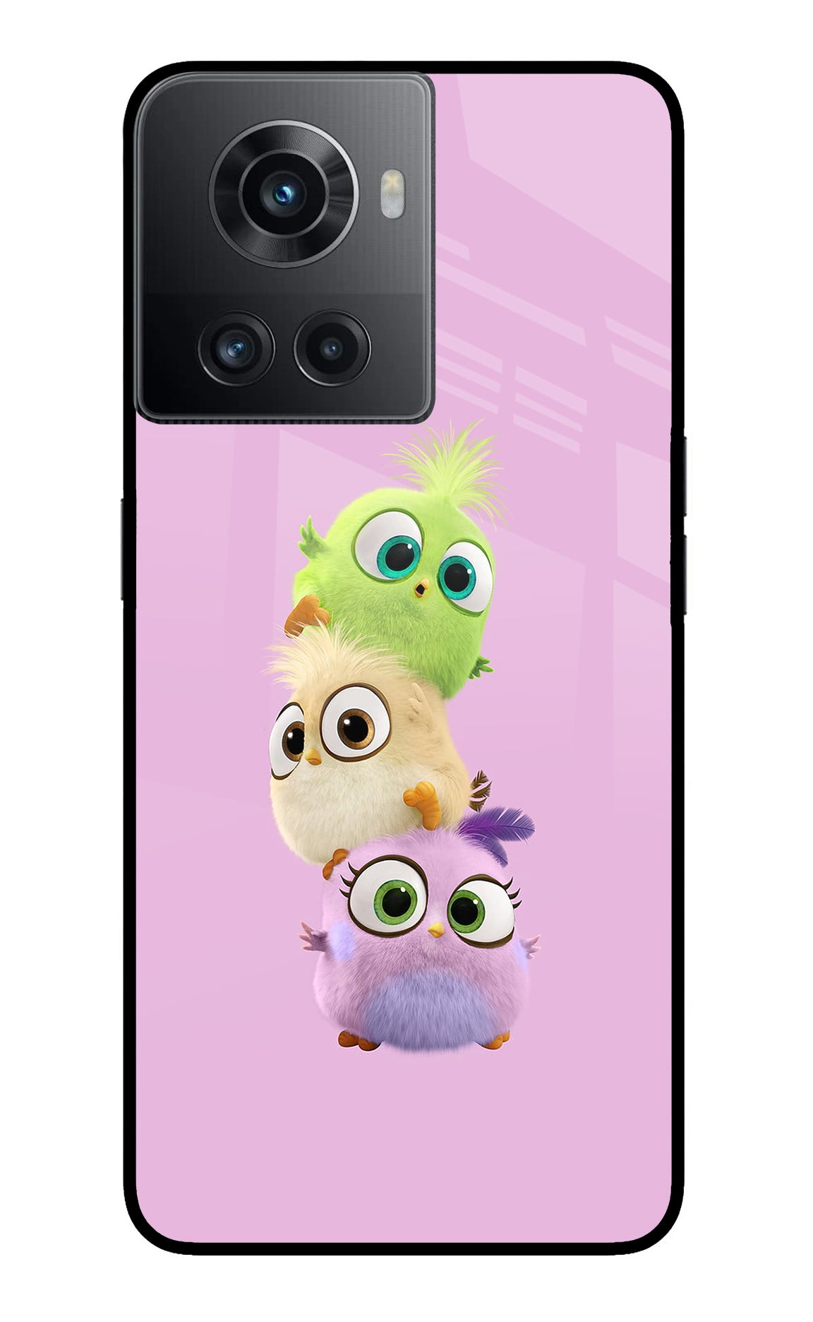 Cute Little Birds OnePlus 10R 5G Glass Case