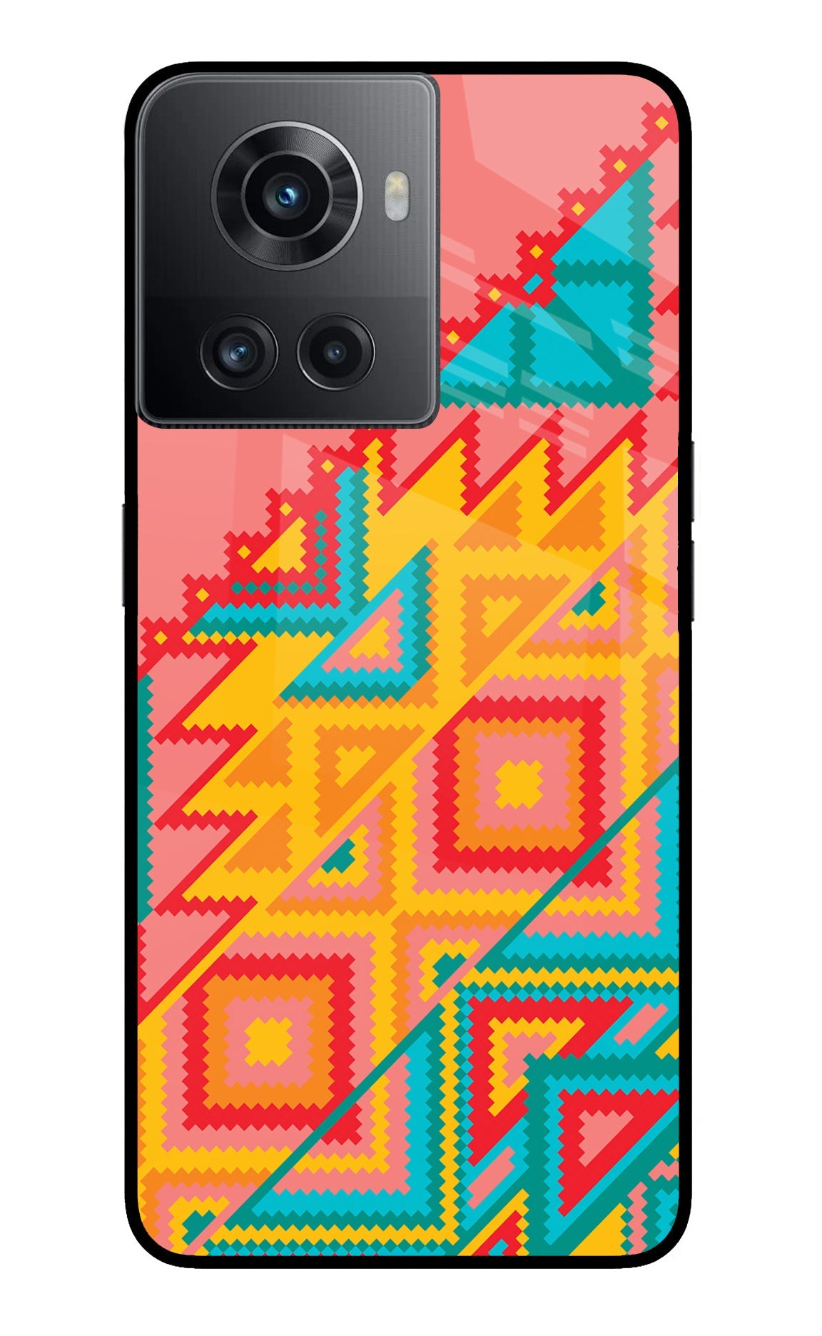 Aztec Tribal OnePlus 10R 5G Glass Case