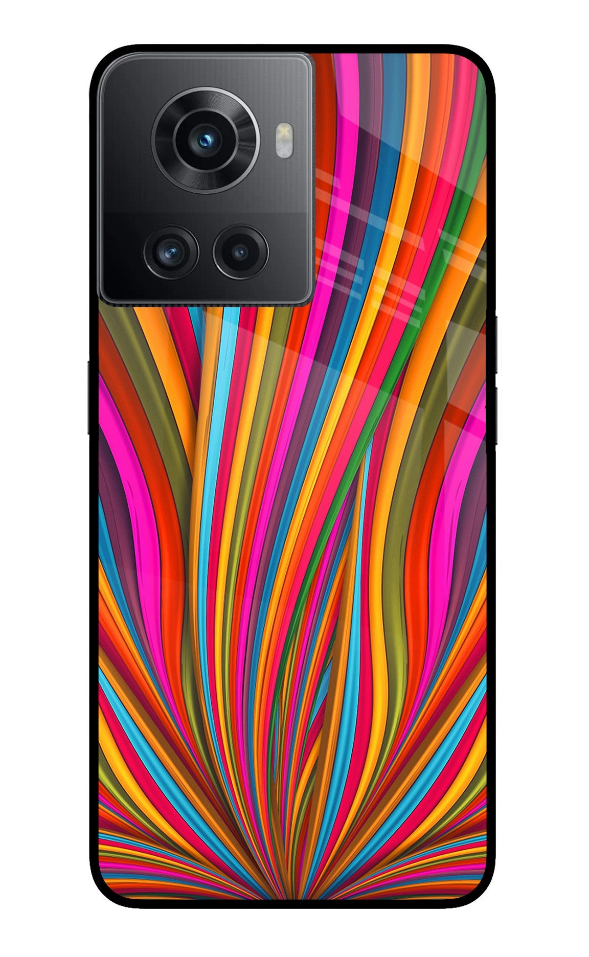 Trippy Wavy OnePlus 10R 5G Glass Case