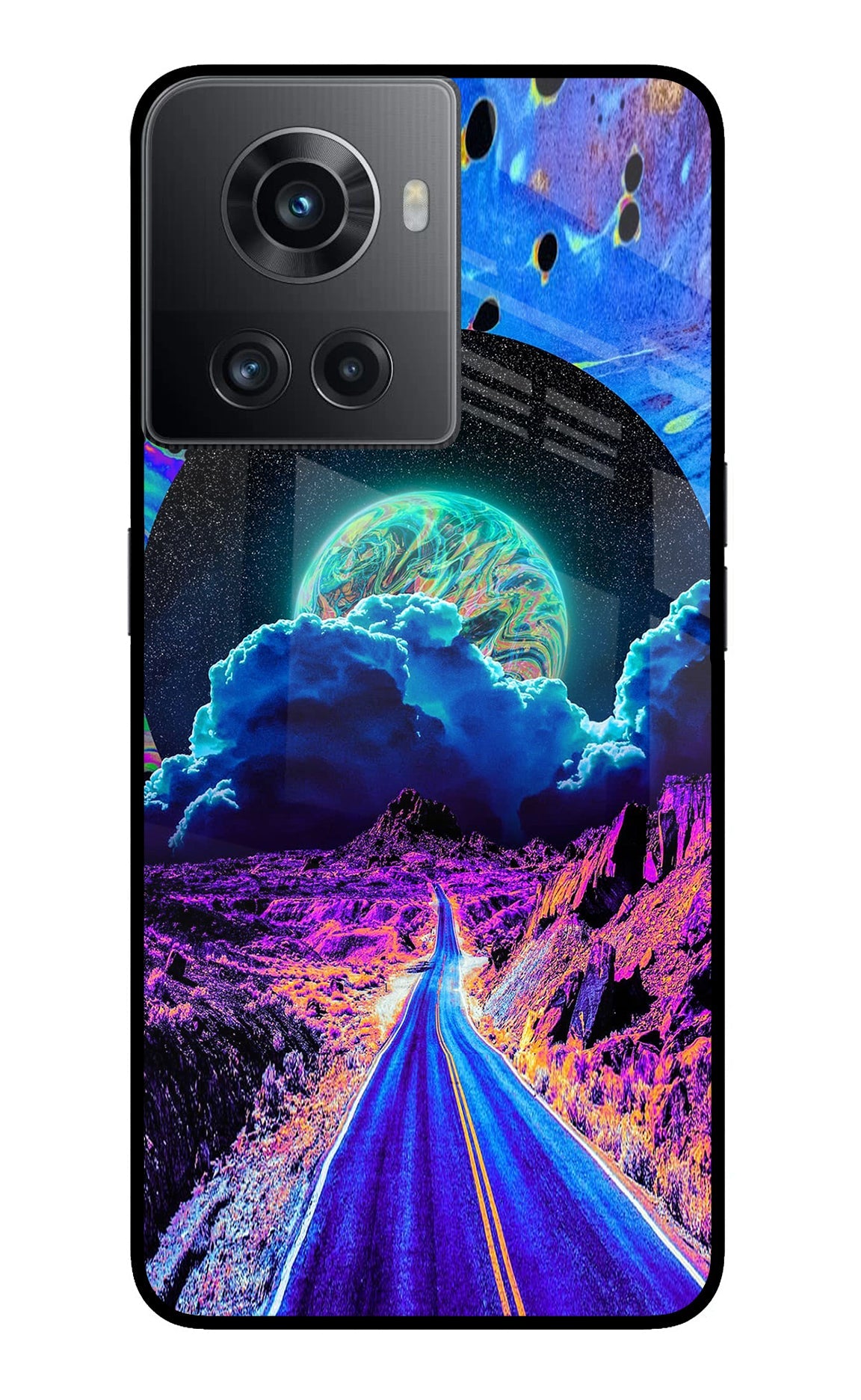 Psychedelic Painting OnePlus 10R 5G Glass Case